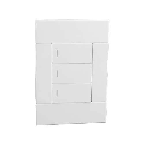 VETi 2 3 Lever 1-Way Light Switch 4x2 - White