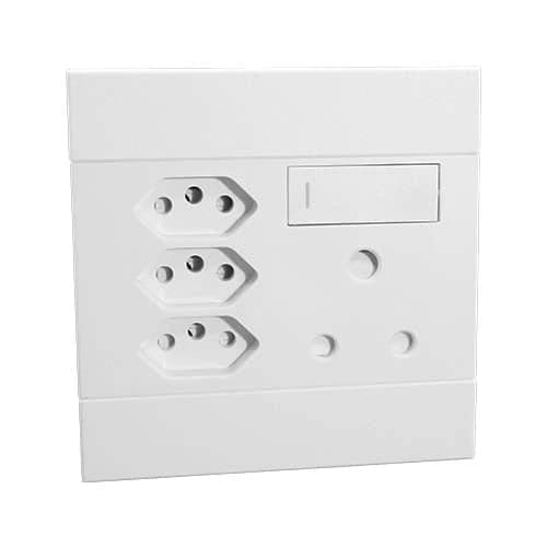 VETi 2 RSA Slimline Combo Socket 4x4 - White