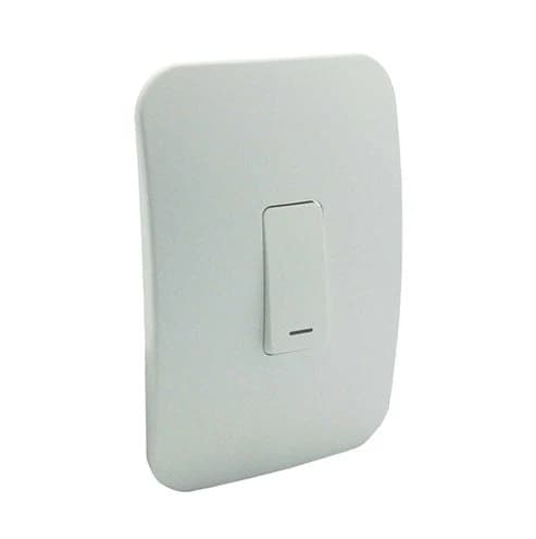 VETi 1 1 Lever 1 Way Light Switch 4x2 - White Module