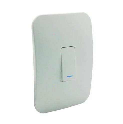 VETi 1 1 Lever 2-Way Light Switch with Locator 4x2 - White Module