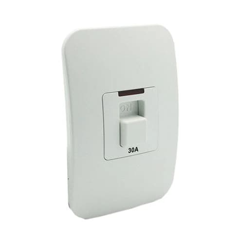 VETi 1 Isolator Switch with Indicator 2P 30A 4x2 - White Module
