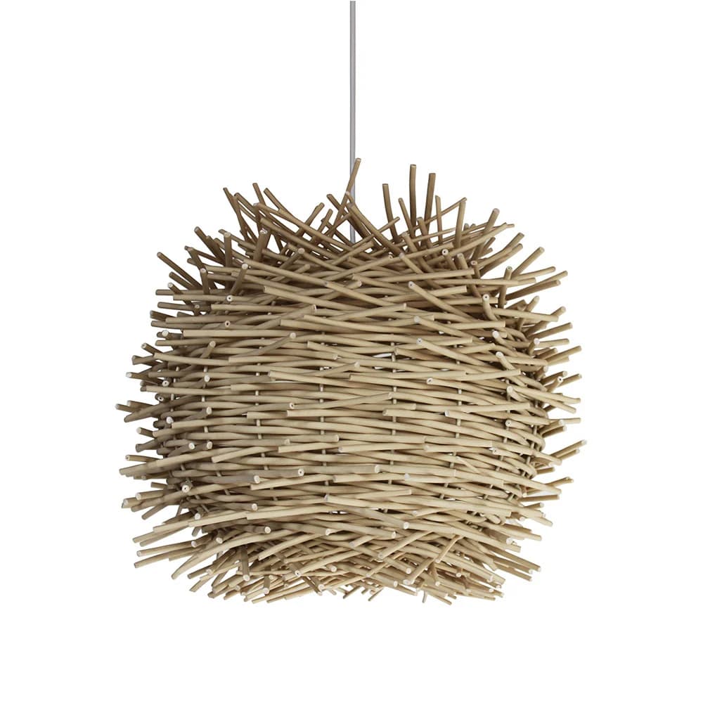Wire World Synthetic Resin Birds Nest Pendant - Natural