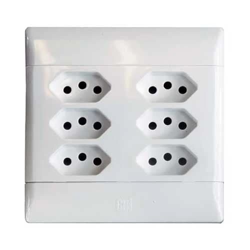 CBi PVC 6 Slimline Socket 4x4 - White