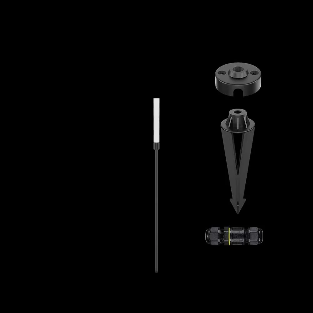 K. Light Pixie LED Frosted Tube Spike 3W 780mm - Black