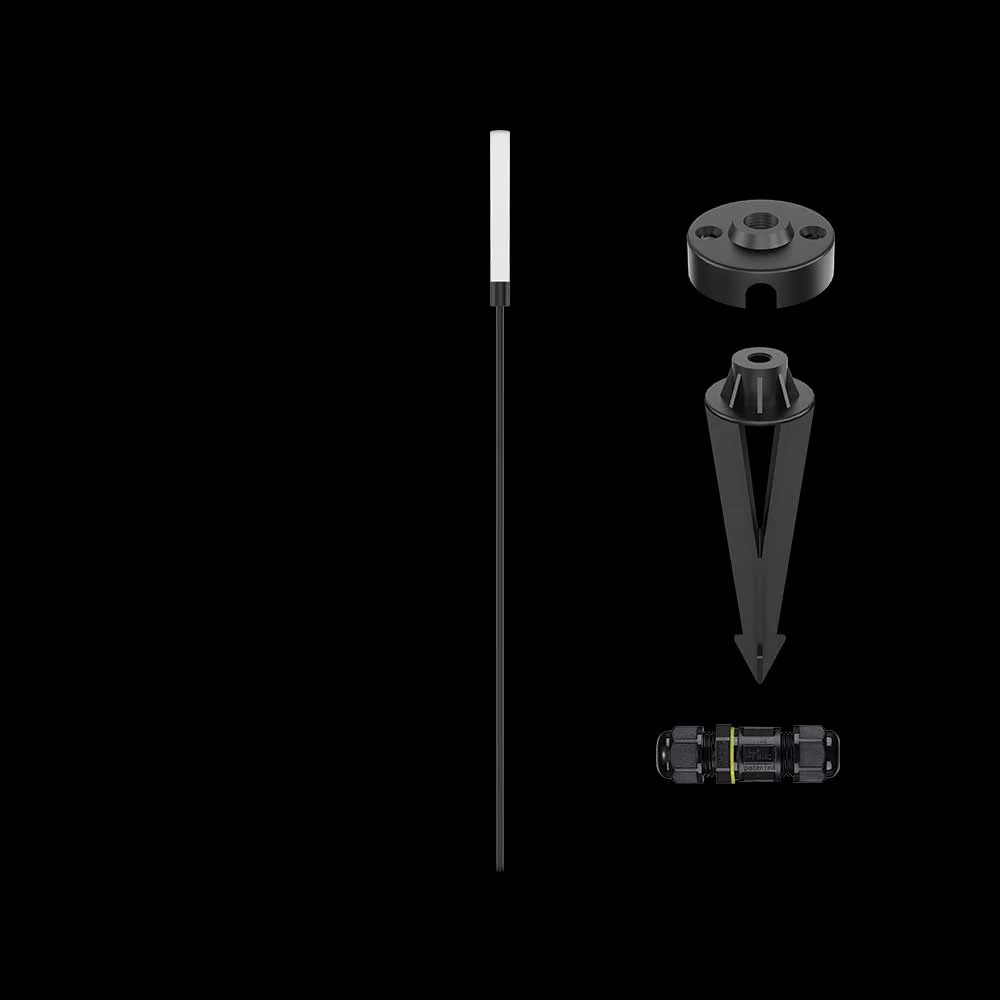 K. Light Pixie LED Frosted Tube Spike 3W 1000mm - Black