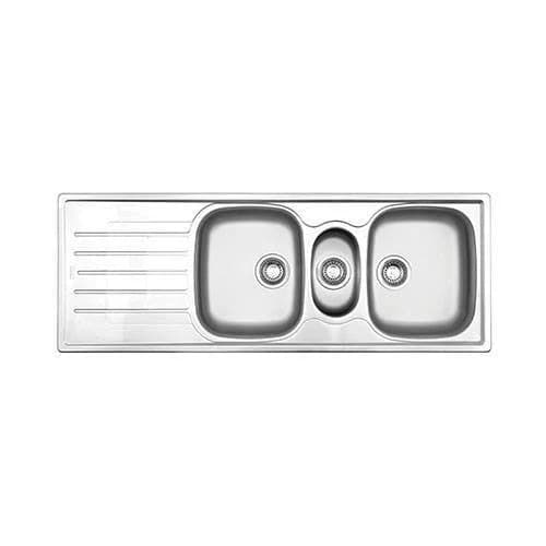 Franke Cascade CDX671 Stainless Steel Triple Bowl Inset Sink 500x1360mm