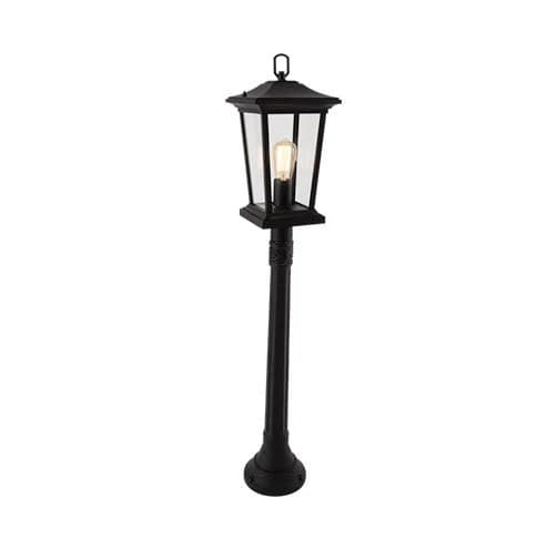 Bright Star Aluminium Standing Lantern - Black