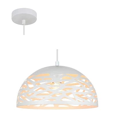 Radiant Decorative Dome 28W Metal Pendant - White