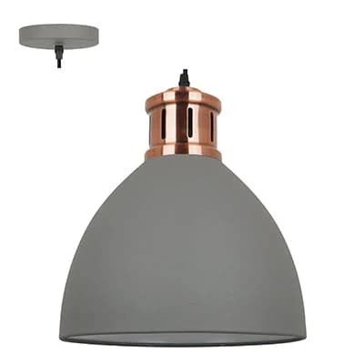 Radiant Small Dome Shaped 40W Metal Pendant