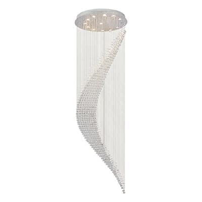 Radiant Swirl 12 Light Chandelier