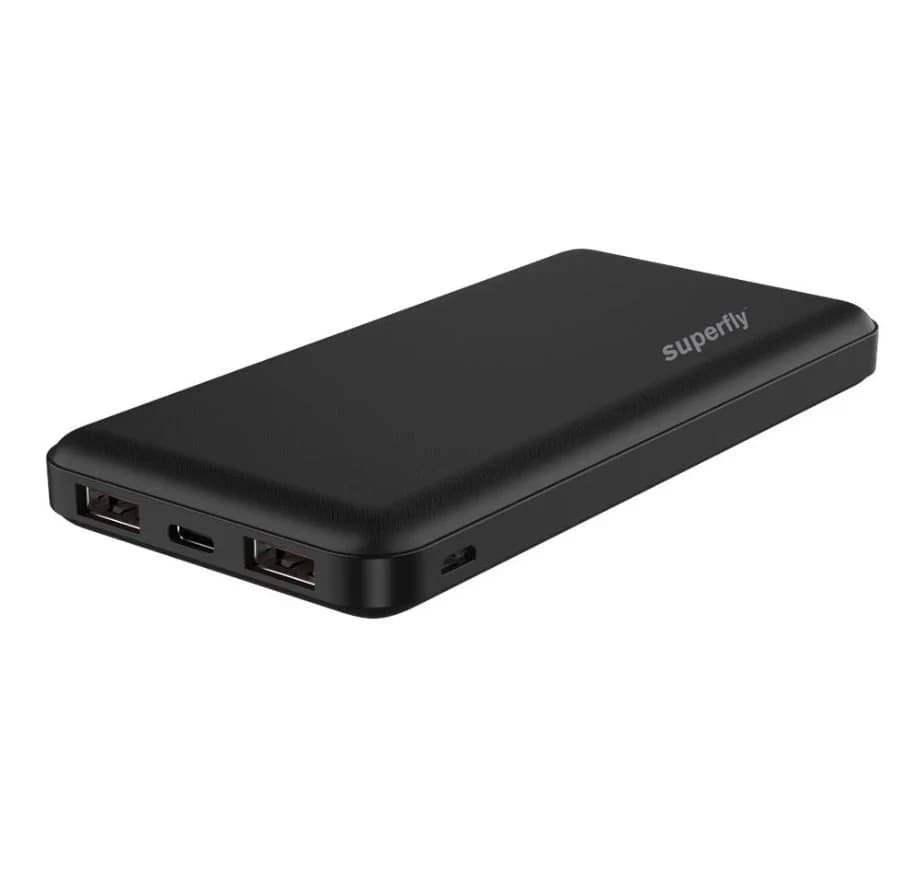 Superfly 12 000mAh Powerbank - Black