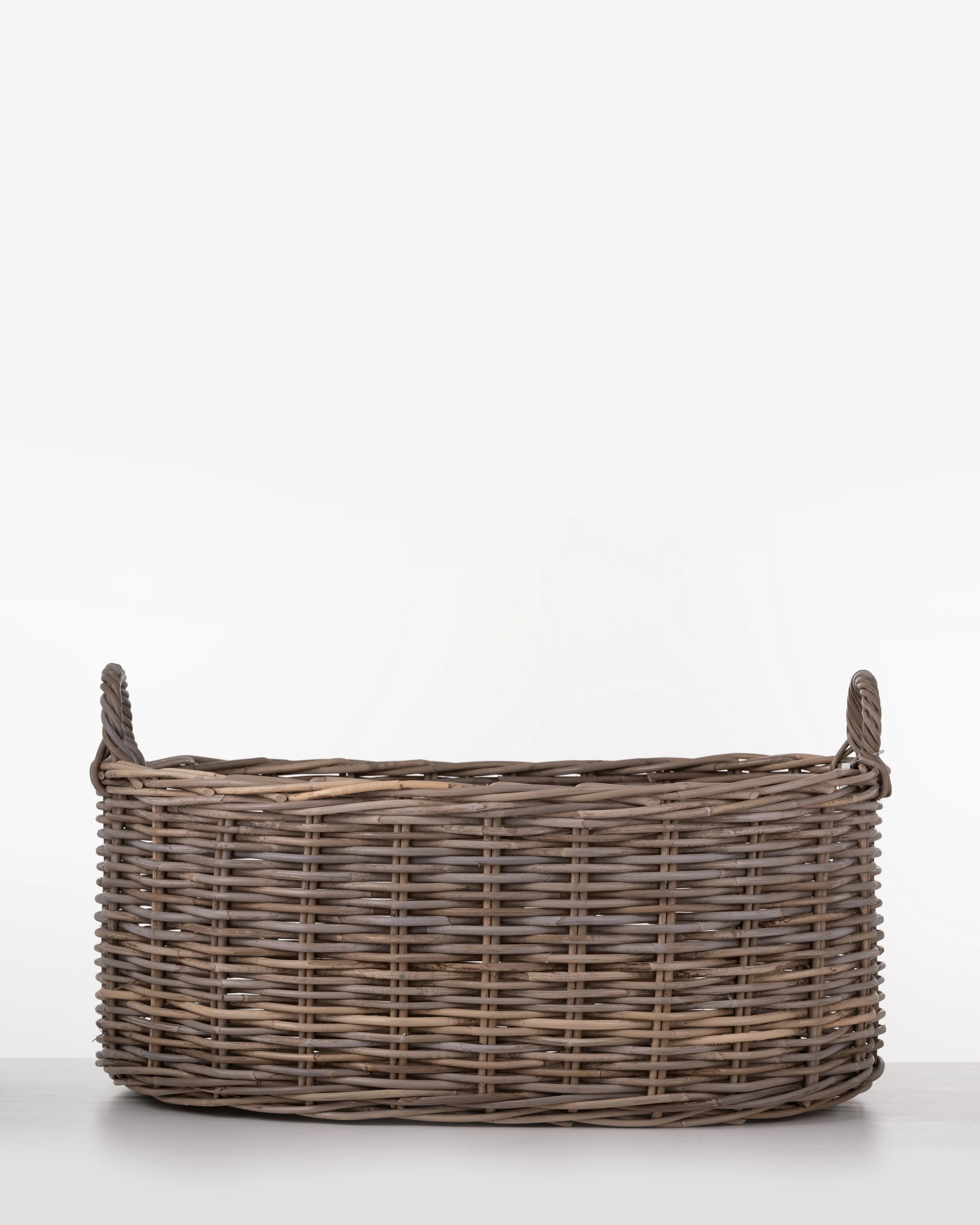 Woven Oval Rattan Basket