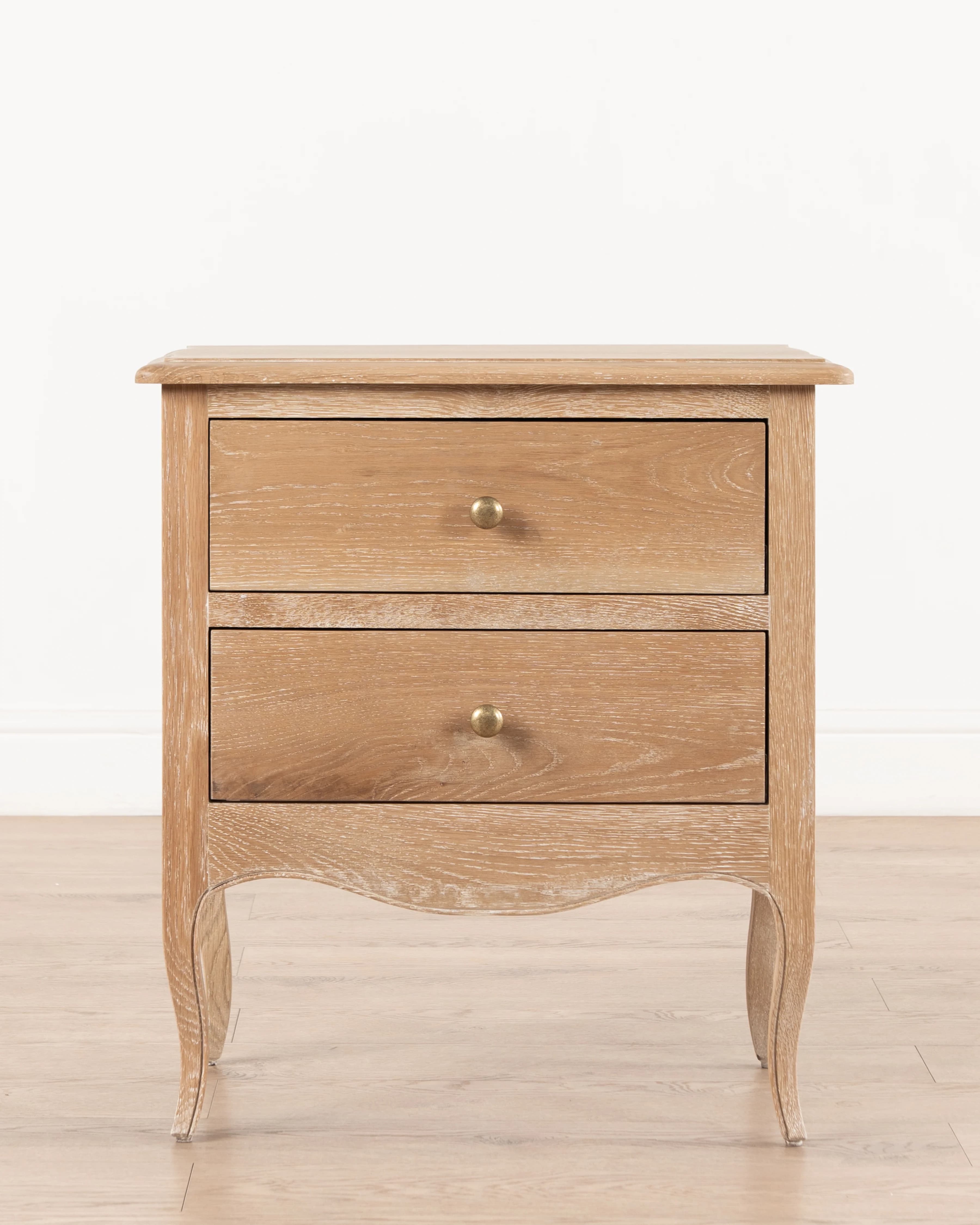 Normandy Cab Leg 2 Drawer Pedestal