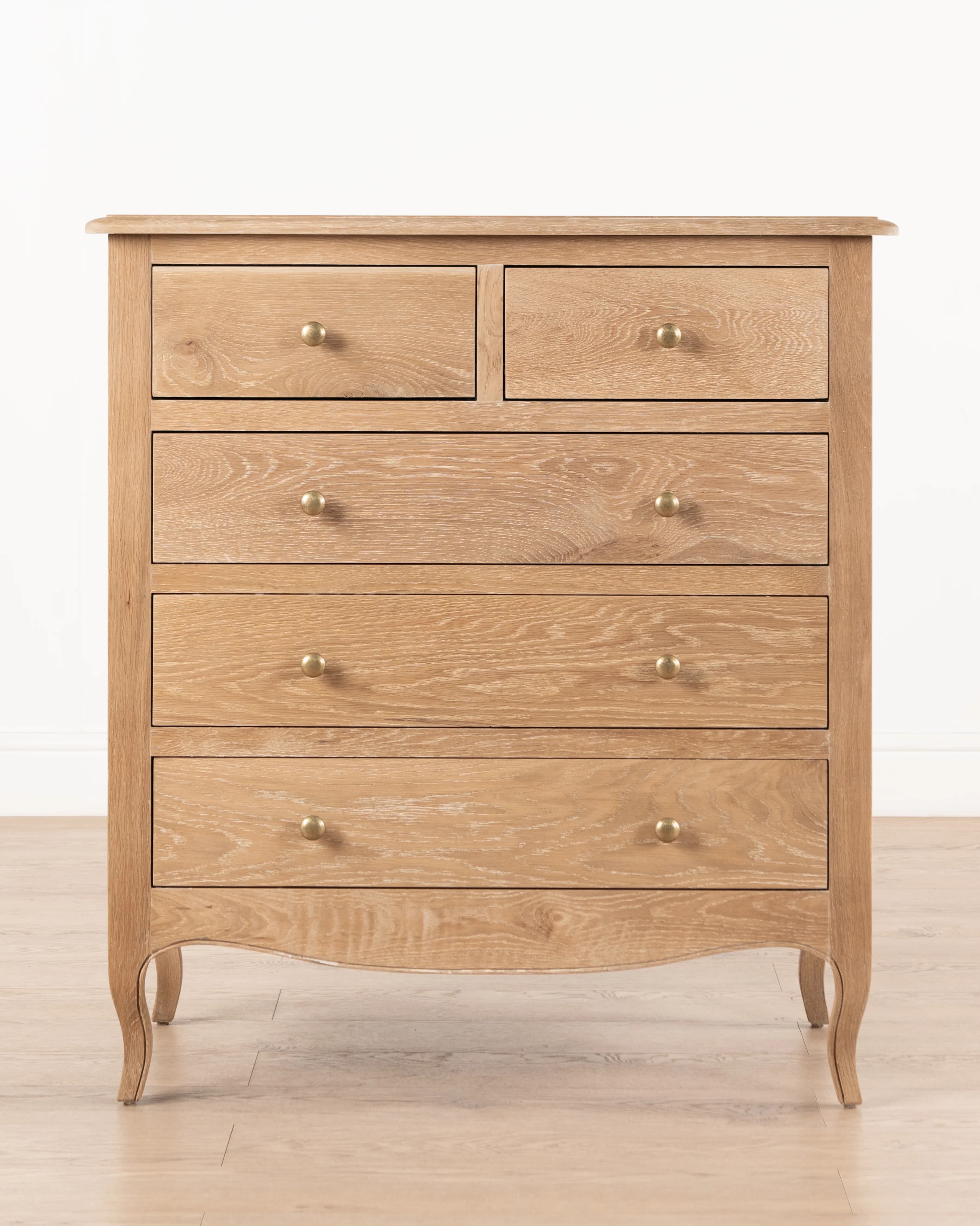 Normandy Cab Leg 5 Drawer Chest