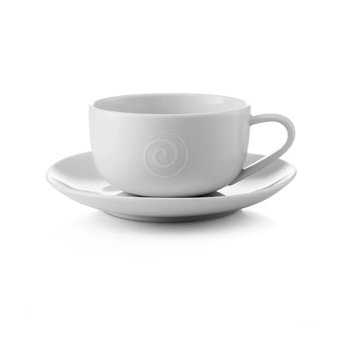 CUP AND SAUCER - swirl