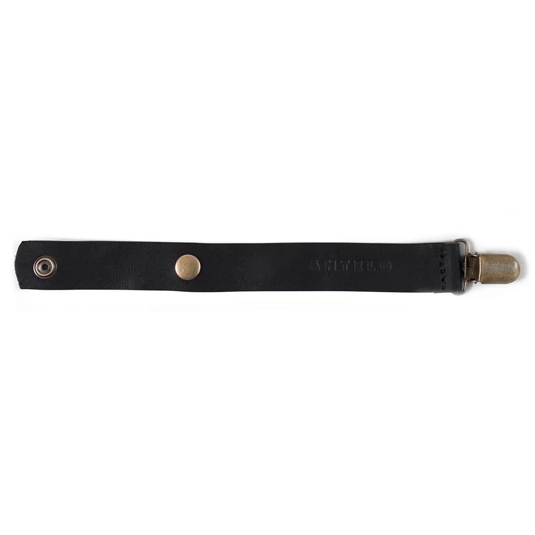 Maddie leather pacifier clip