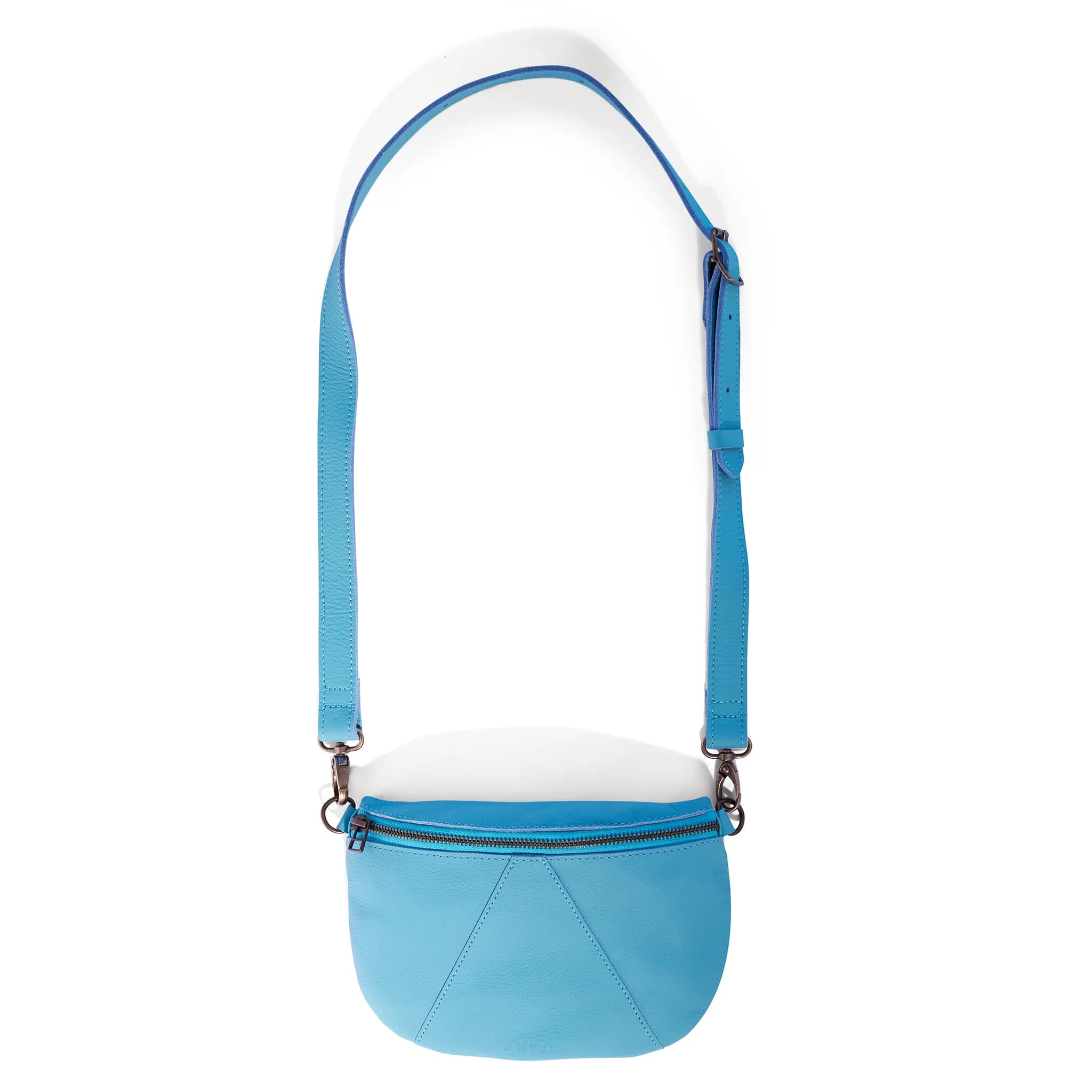 Ruby classic leather adjustable moon-bag crossbody - MINOR FLAW