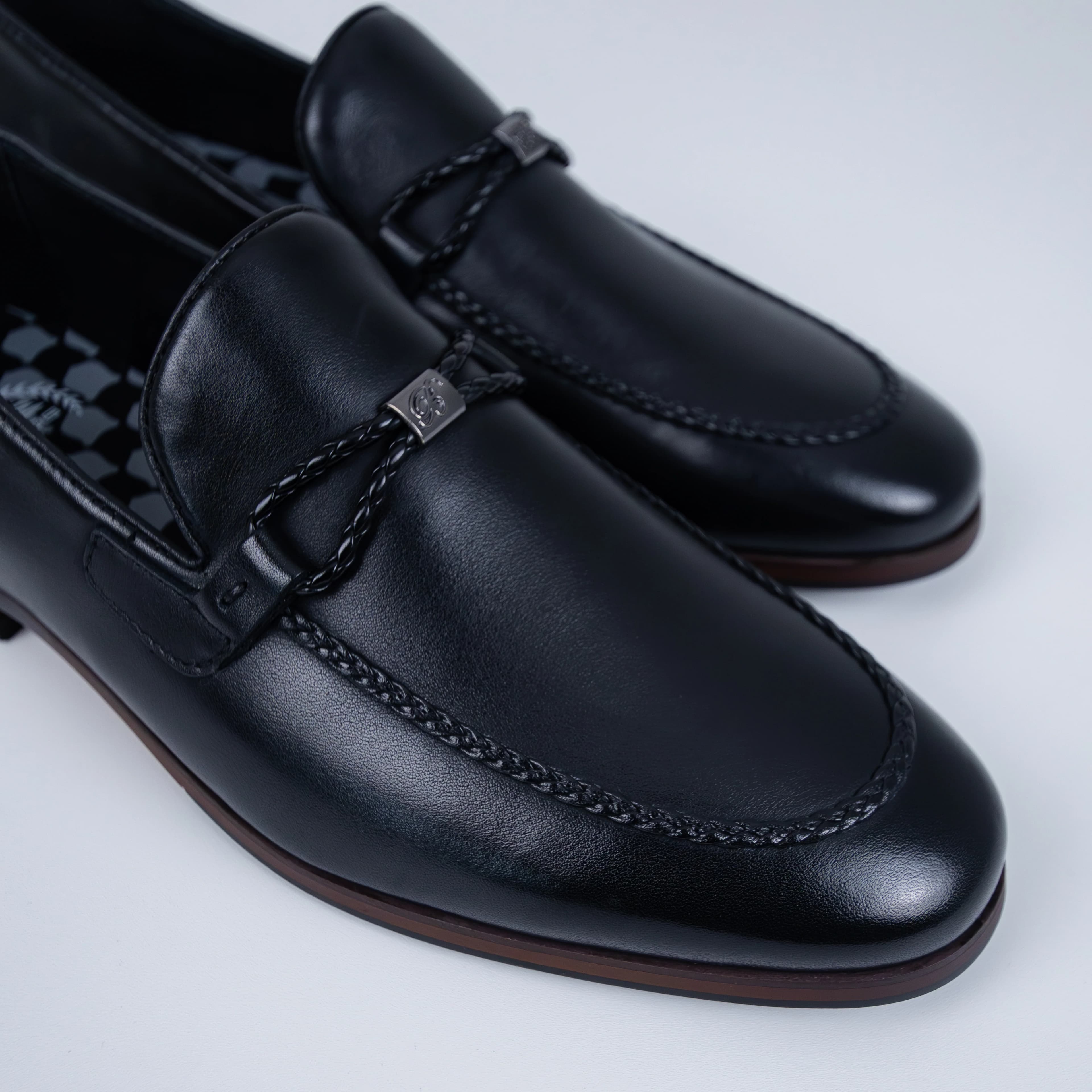 Bogart Braided Bit Leather Loafer