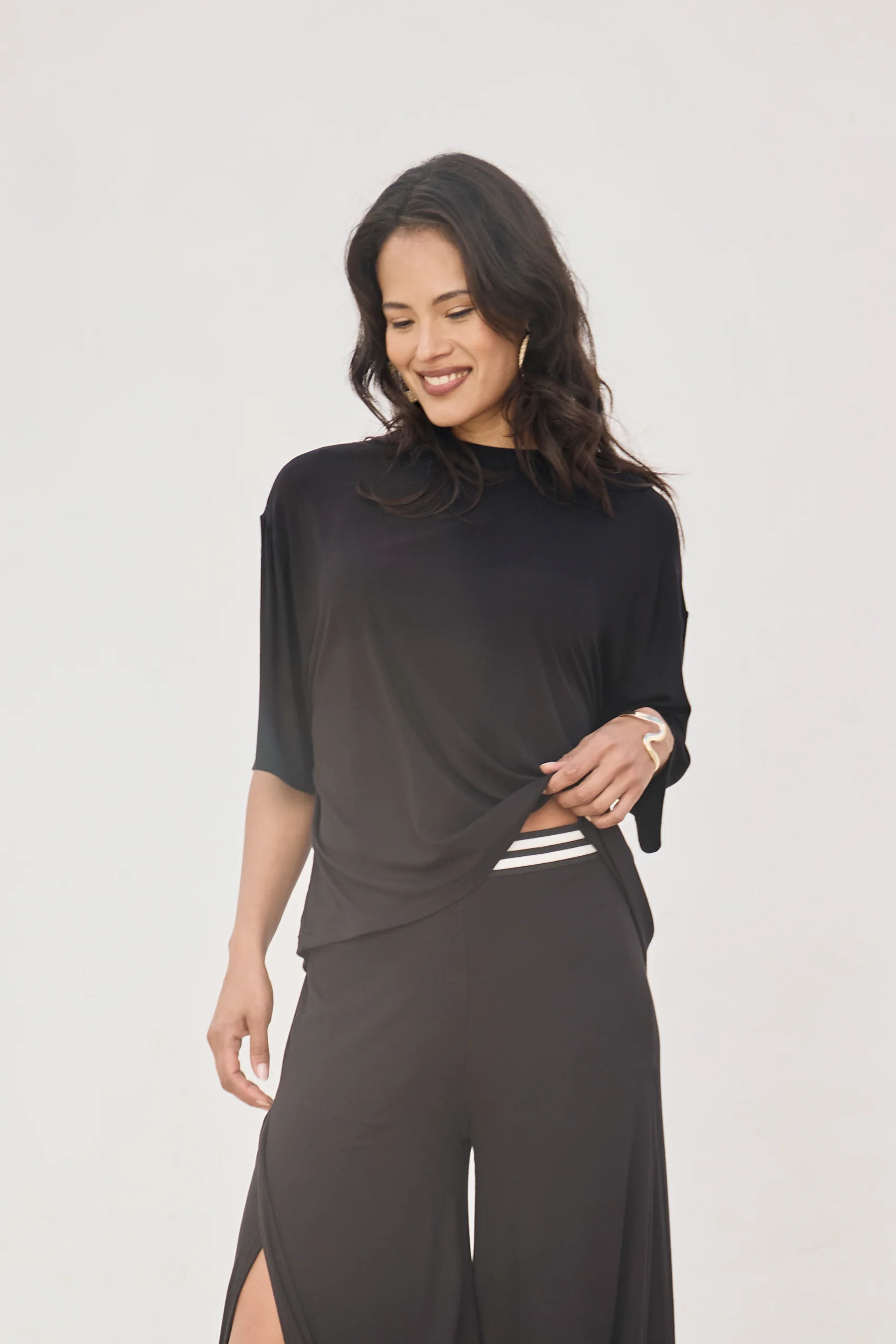 Summer Travel Top | Black