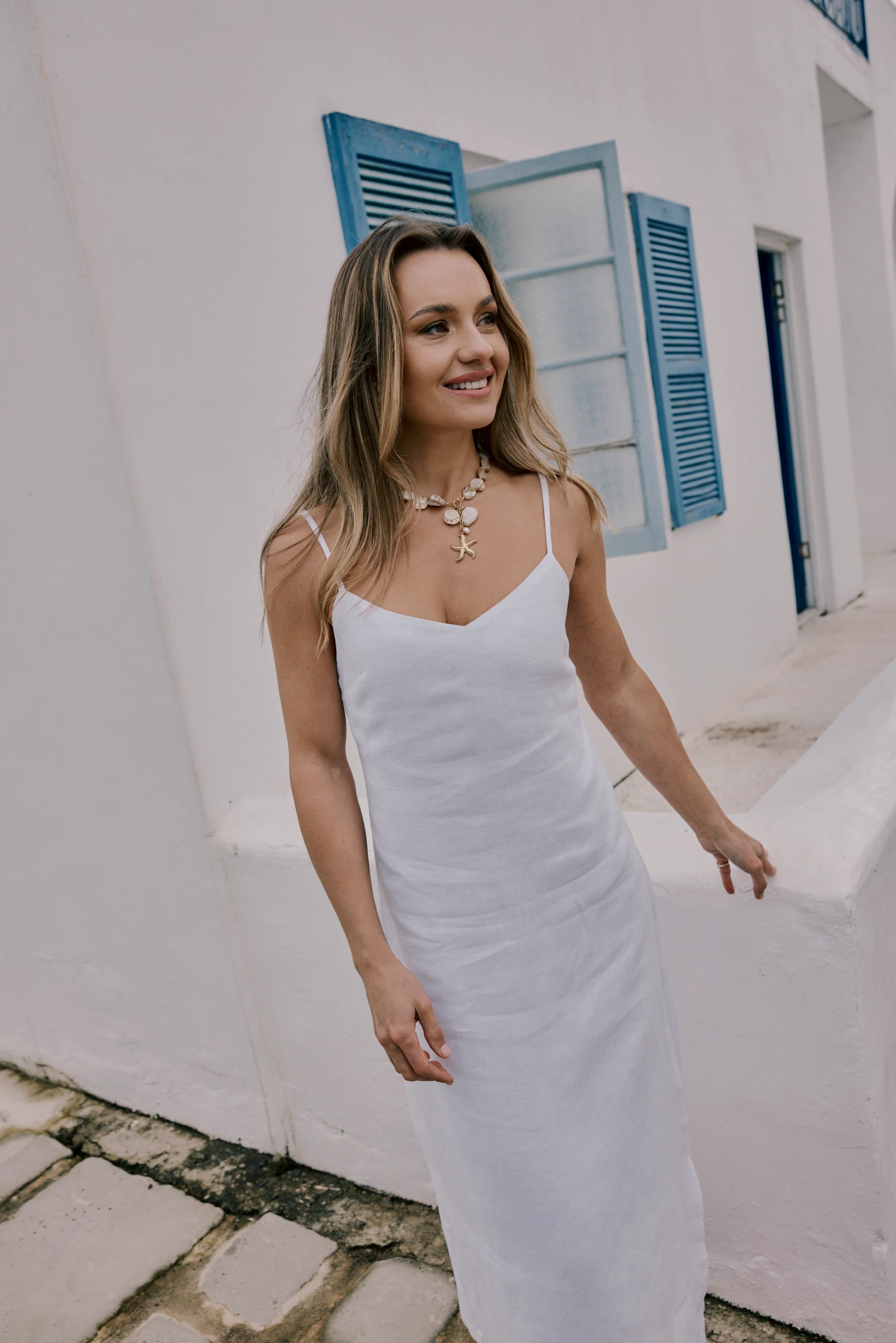 Linen Slip | White