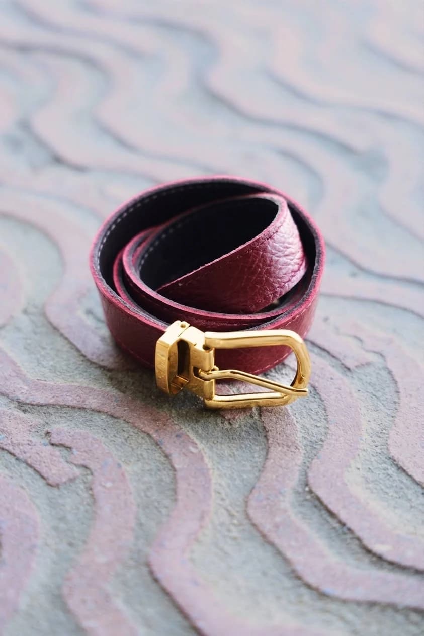 Reversible Belt | Ruby And Chocolate