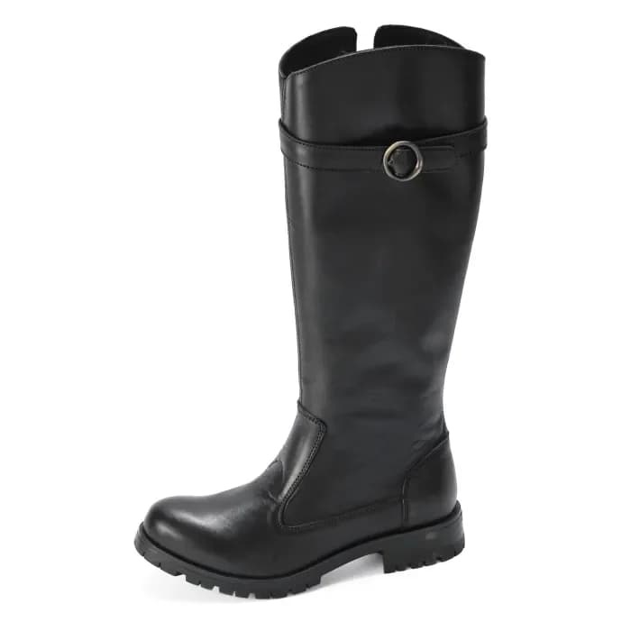 Kivu : Ladies Leather Boot in Black