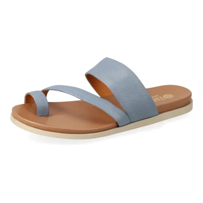 Ningizimu : Ladies Leather Sandal in Ocean