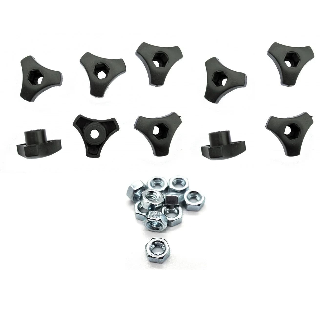 Toolcraft | Star Knobs M6 Plastic 10Pk