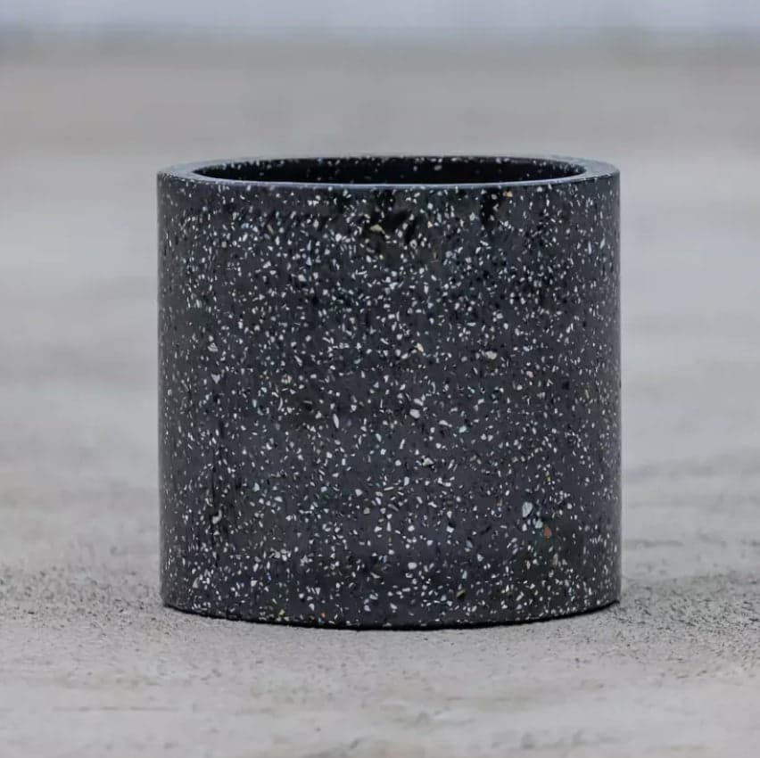 Trotto Planter - Black Terrazzo