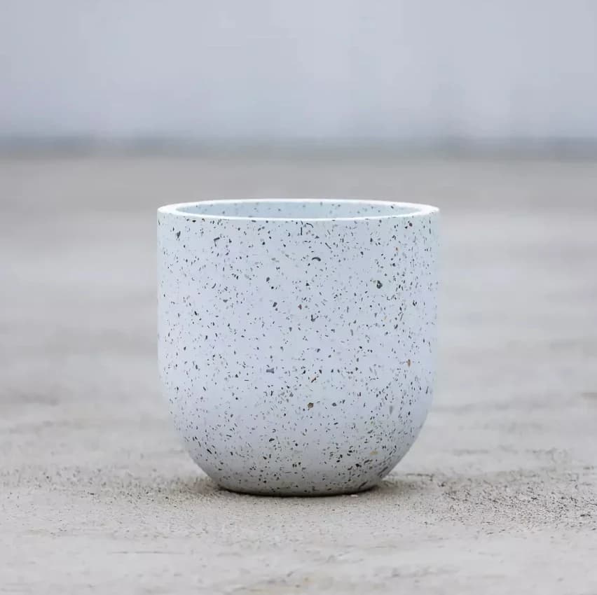 Waterkant Planter - White Terrazzo