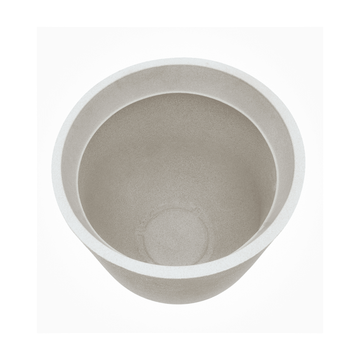 Rustic Cask Planter - Off White