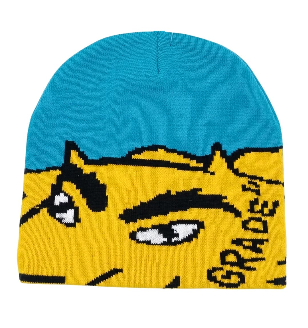 Lioness Knitted Beanie - Blue