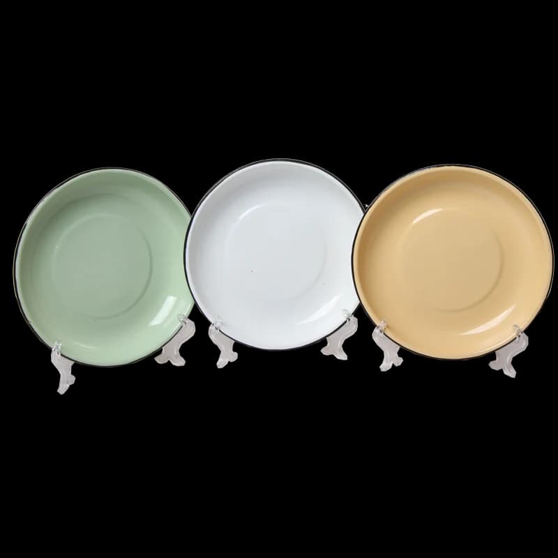 New World Enamel Rice Plate