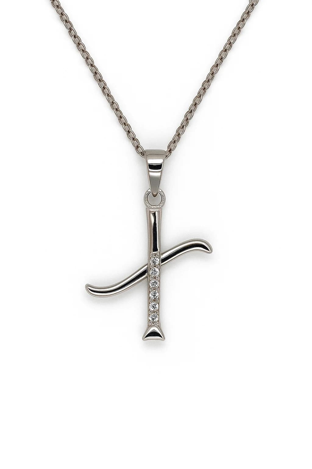 Brand Avenue 925 Silver Letter X Necklace