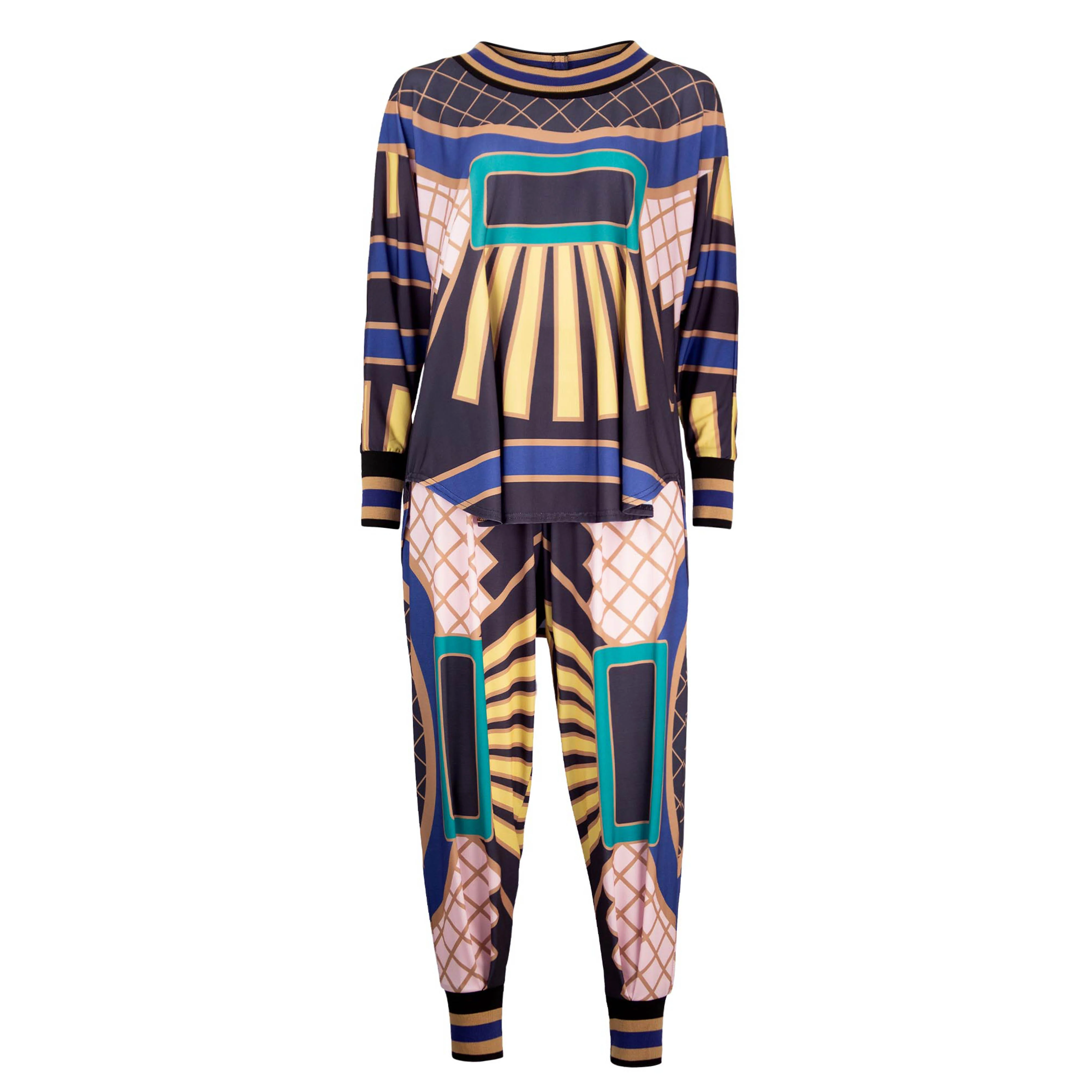 SHERONA Black Octave Multi Print