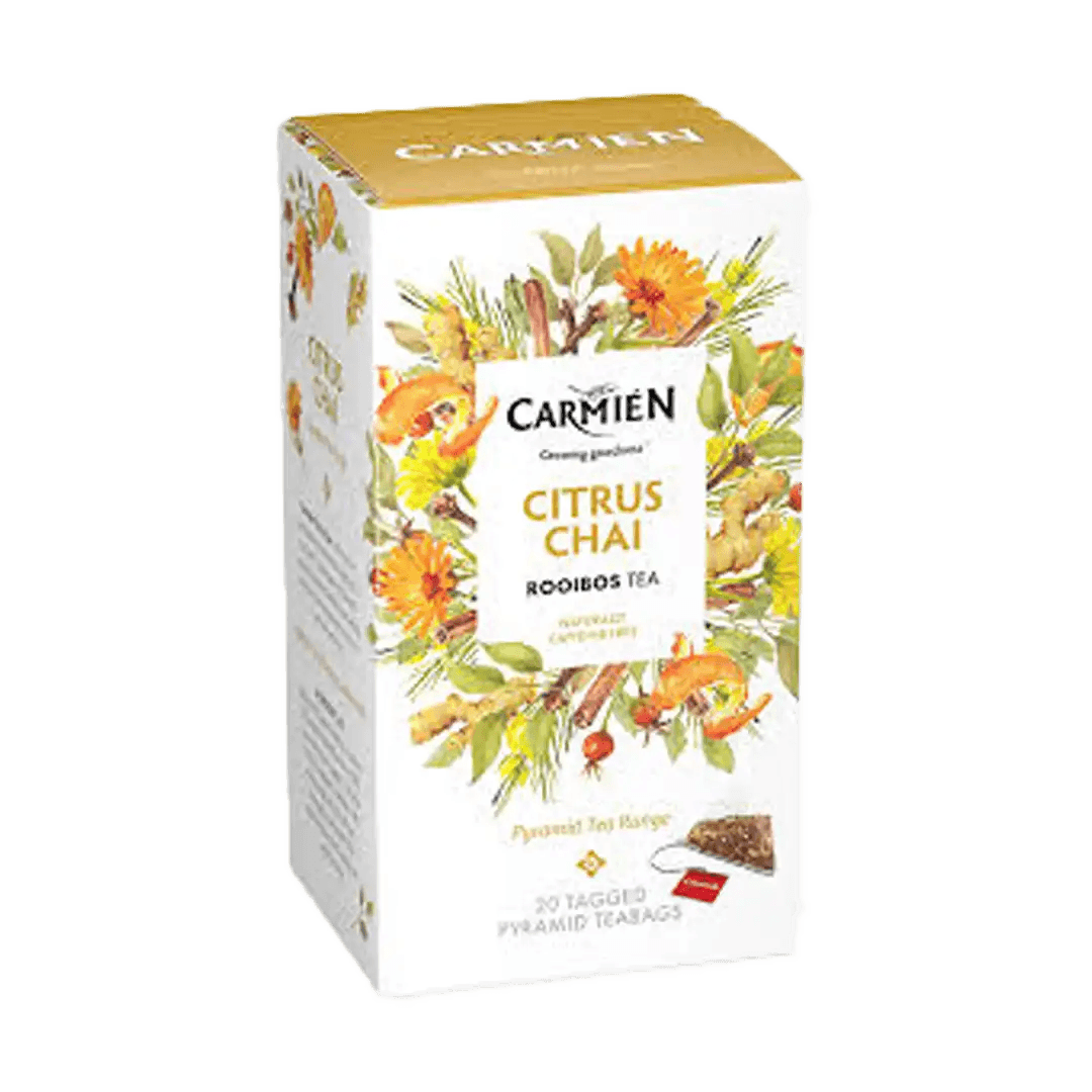 Carmien Amber Pyramid Citrus Chai, 20's