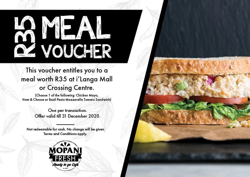 Mopani Fresh Staff Training Meal Voucher
