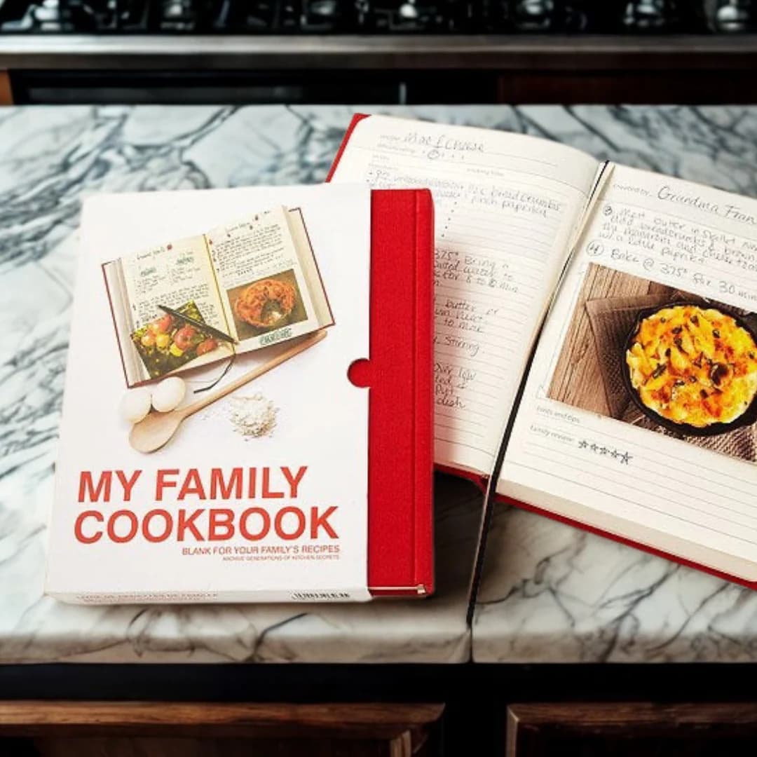 My Family Cookbook (Red or Black)