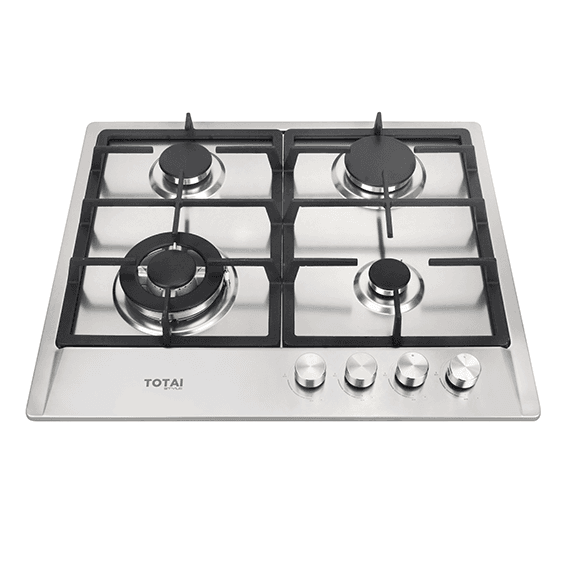 TOTAI STYLE 4 BURNER GAS HOB - STAINLESS STEEL