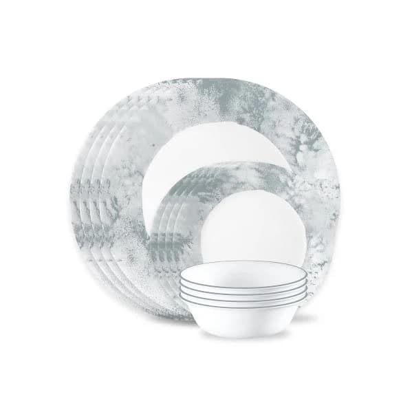 Corelle Salt Wash 12 Piece Dinner Set White