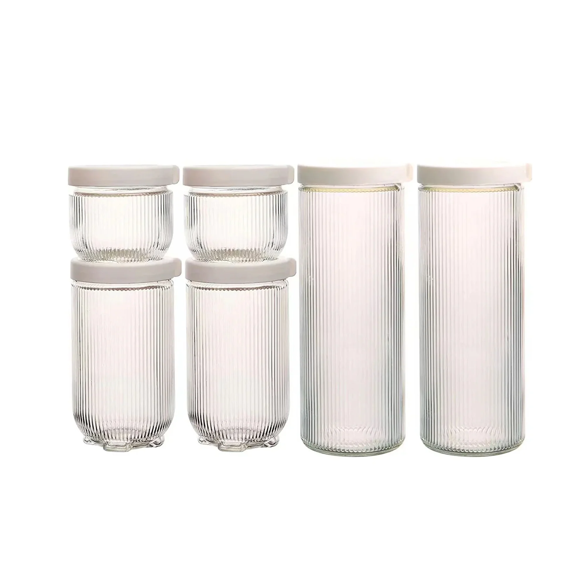 Kitchen Life 6 Piece Canister Set Clear