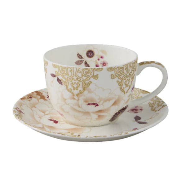 Maxwell & Williams Kimono Cup & Saucer Set White