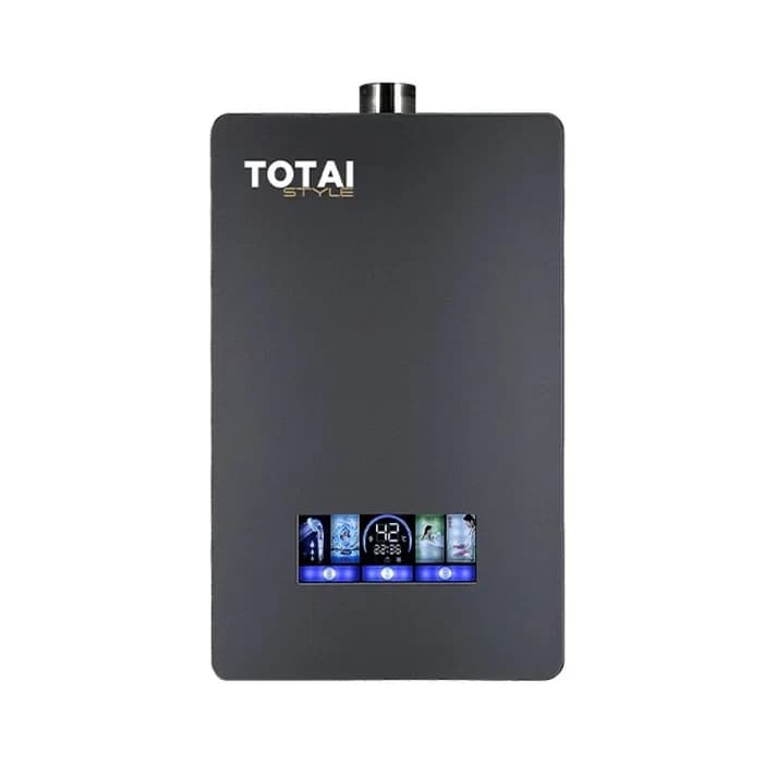Totai 20L Battery Ignition Gas Geyser Black