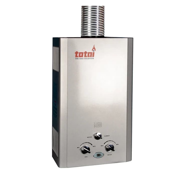 Totai 5L Battery Ignition Gas Geyser Silver