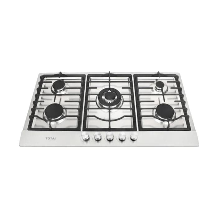 TOTAI STYLE 5 BURNER GAS HOB- STAINLESS STEEL