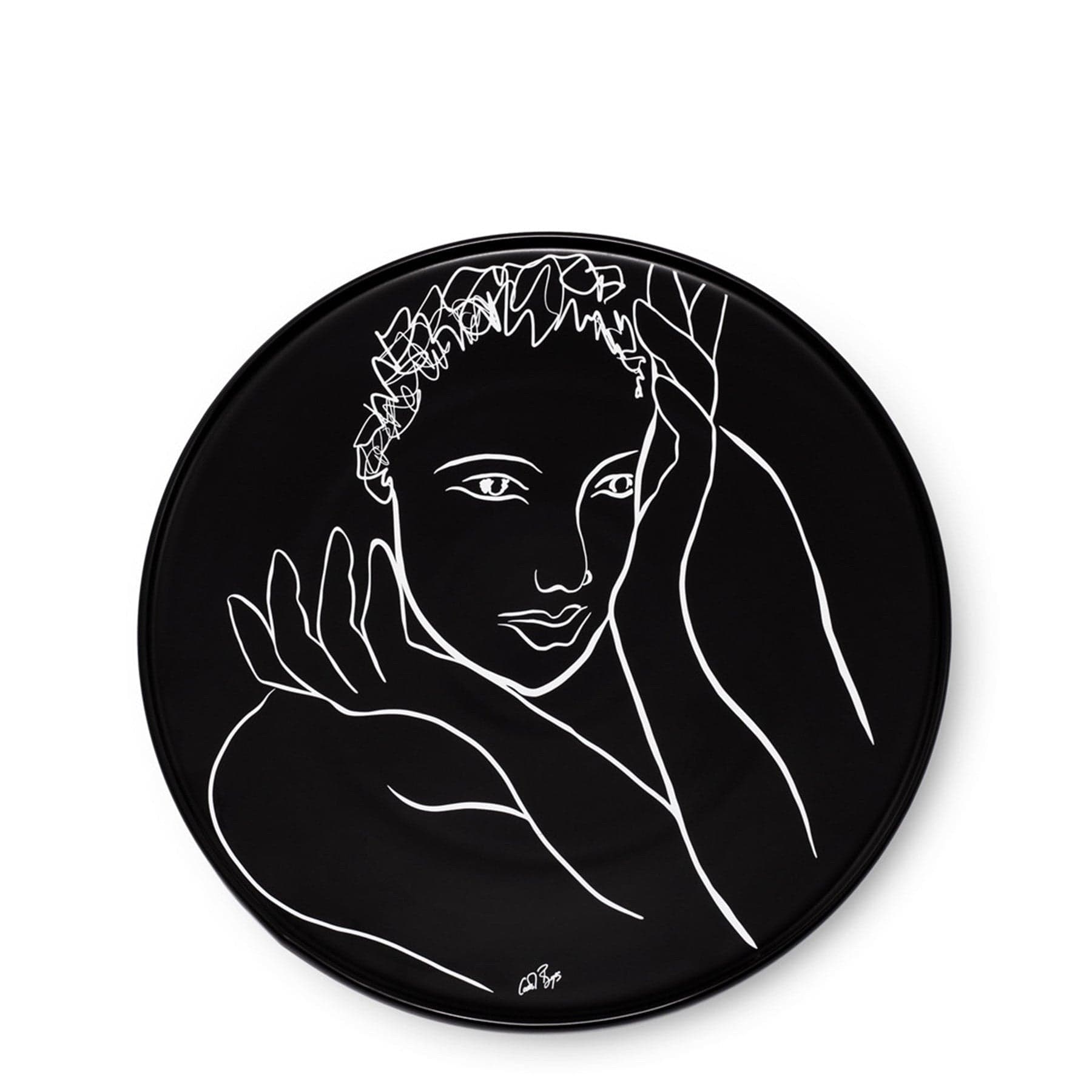Carrol Boyes Full Of Grace Platter 28cm - Black
