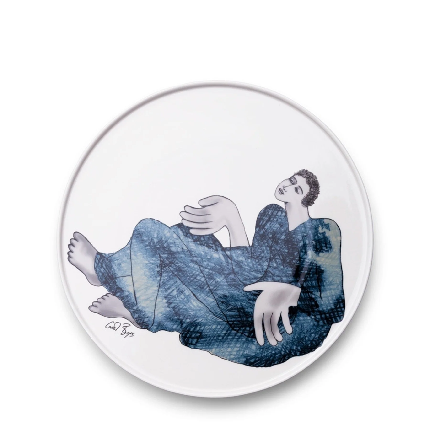 Carrol Boyes Indigo 28cm Platter - White