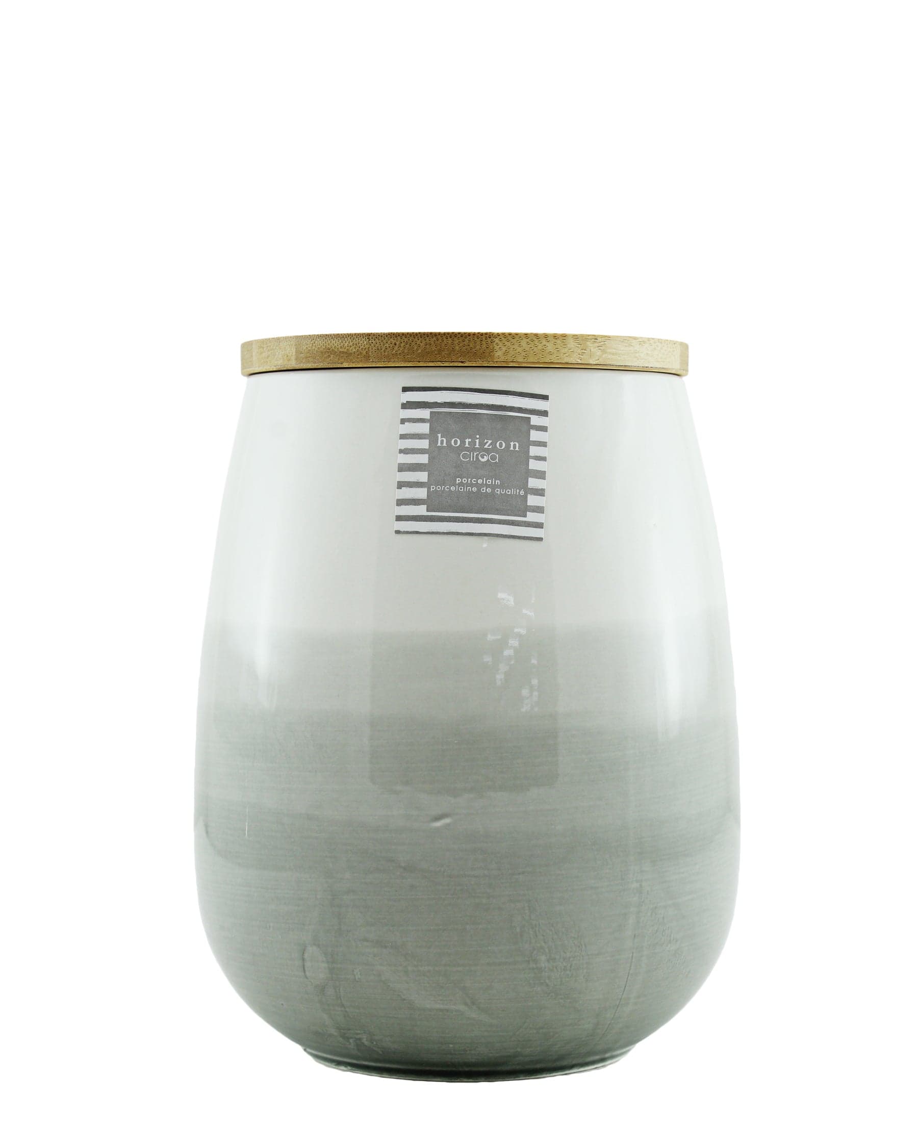 Ciroa Horizon Porcelain Canister with Lid Large