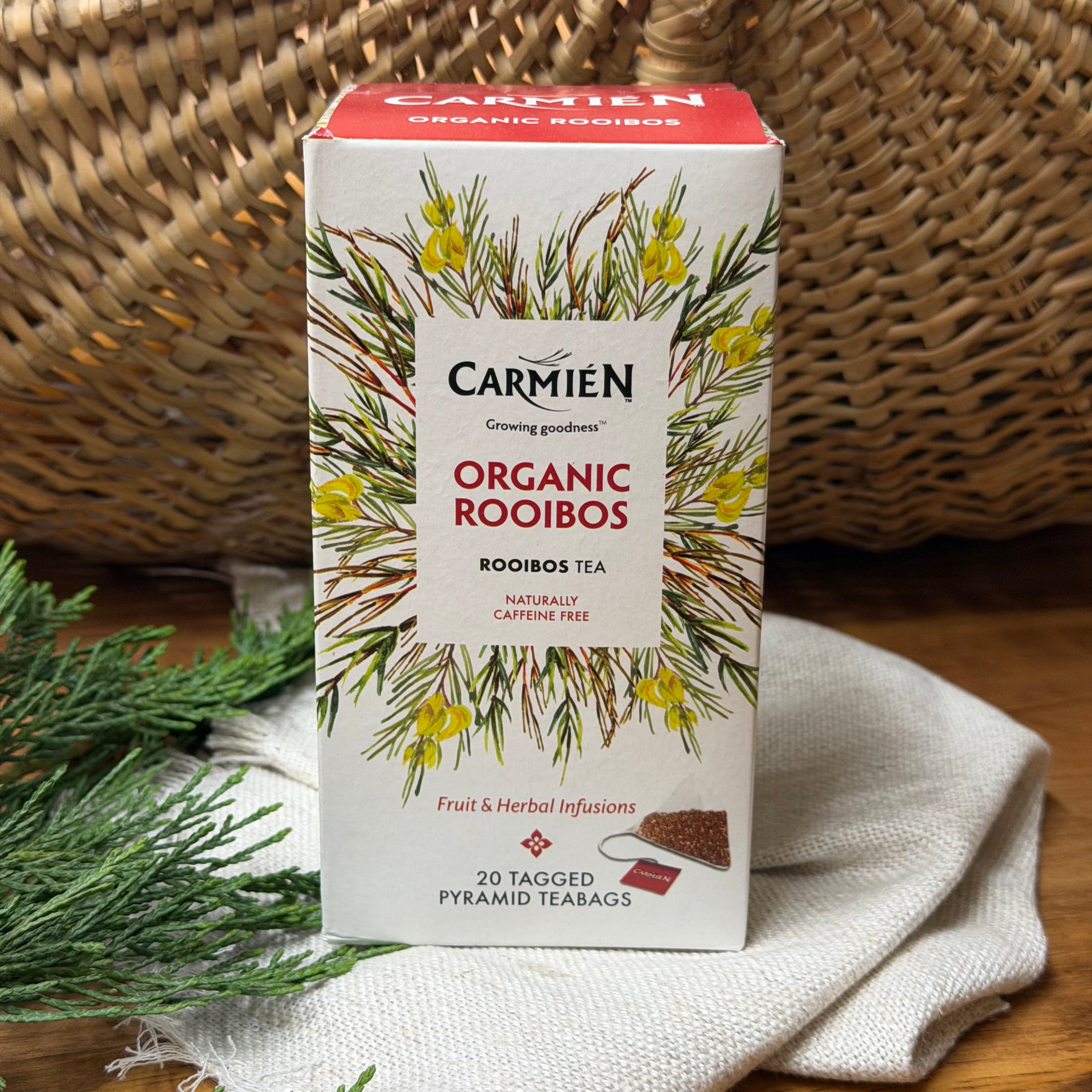 Carmien Organic Rooibos Tea (20 tagged pyramid teabags)