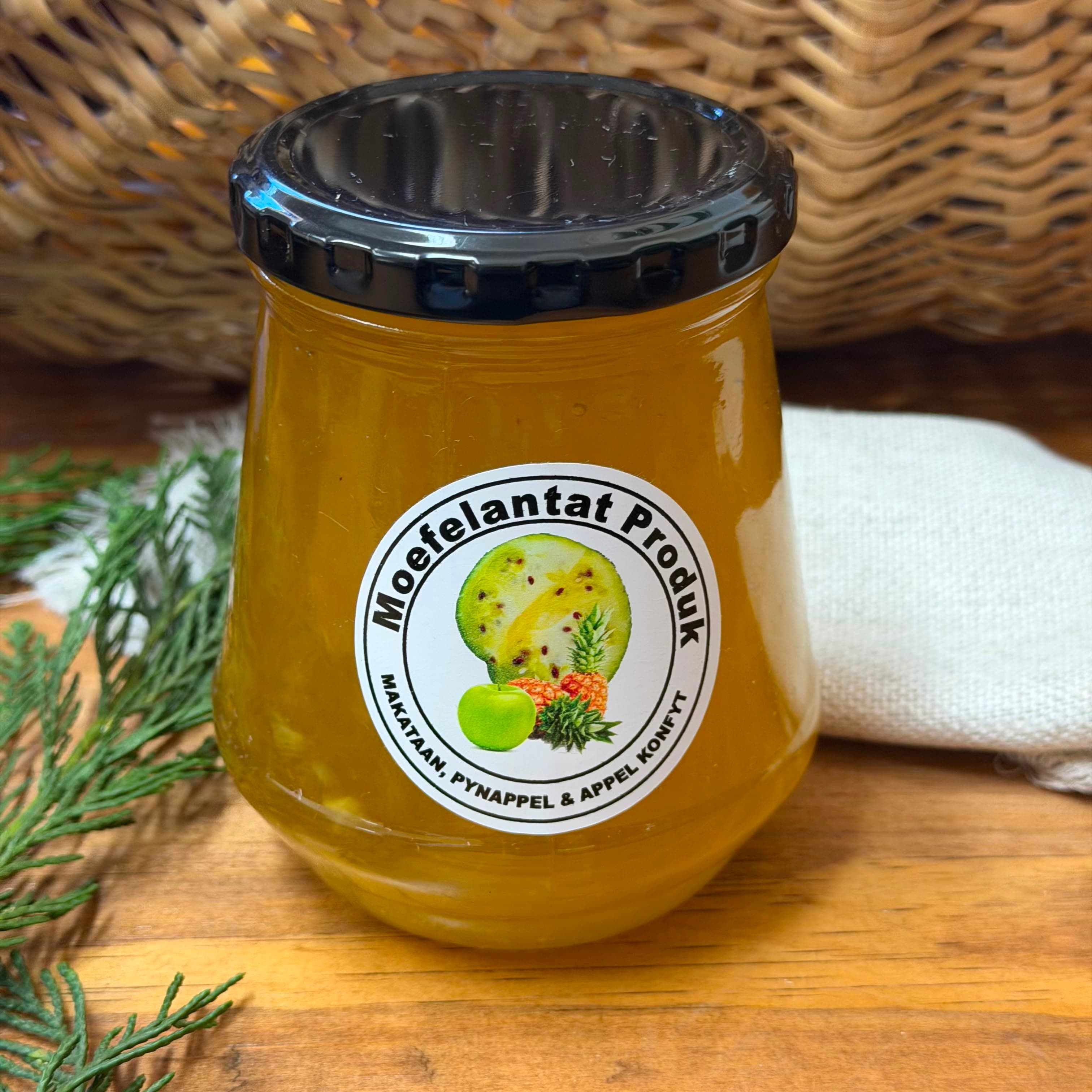Moefelantat Makataan, Pineapple & Apple Jam - 375g